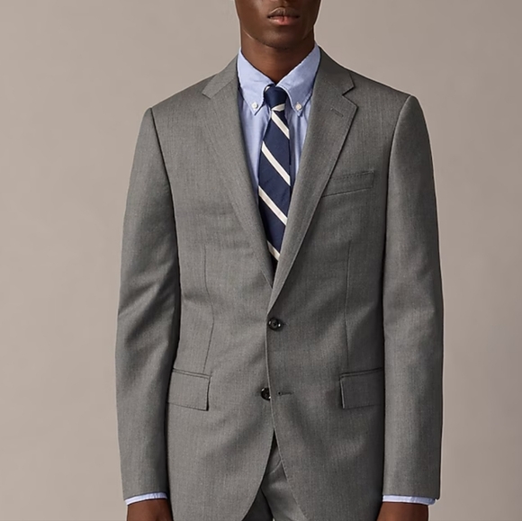 J.Crew Ludlow Slim-fit suit jacket with double vent in Italian wool 34S - Picture 3 of 10